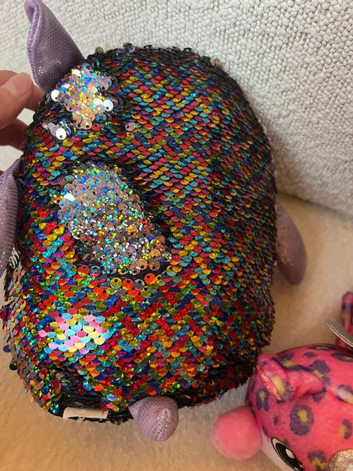 Lot de 3 peluches brillantes - photo numéro 2