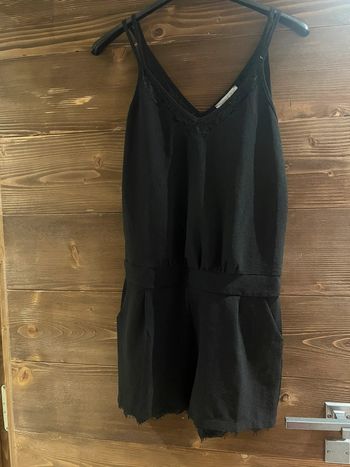 Combishort noir avec dentelle