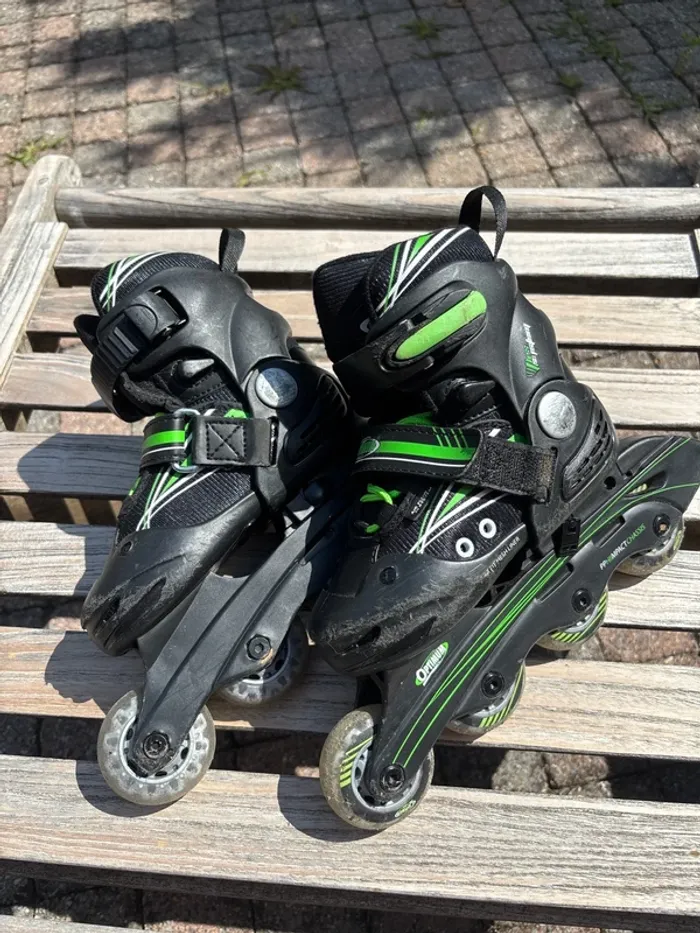 Patins à Roulettes Optimum - Taille Réglable 28-31 - Idéaux pour Débuter ! 🚀