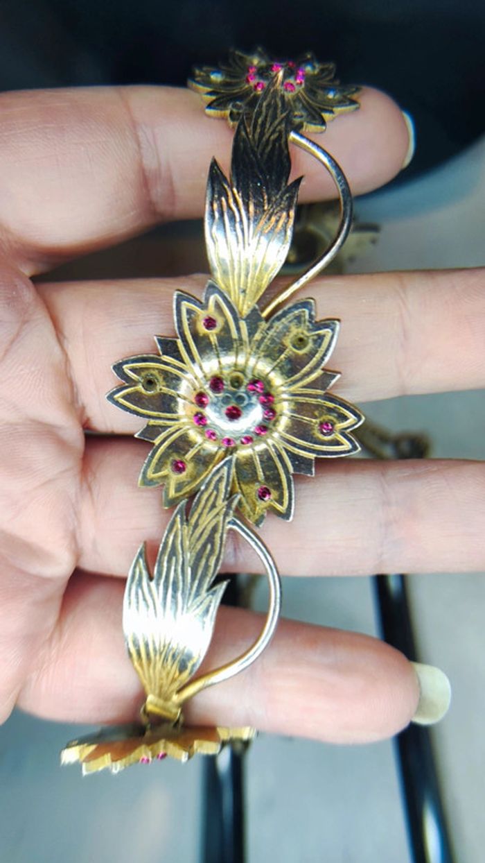 Collier métal fleurs - photo numéro 6