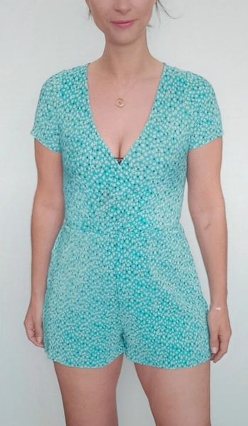 Combishort courte gaufrée cache coeur taille 36