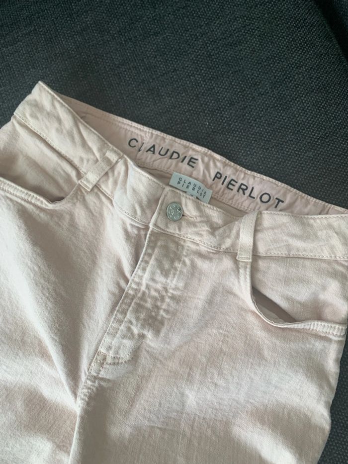 Jean vieux rose- Claudie Pierlot - taille 36 en très bon état - photo numéro 7