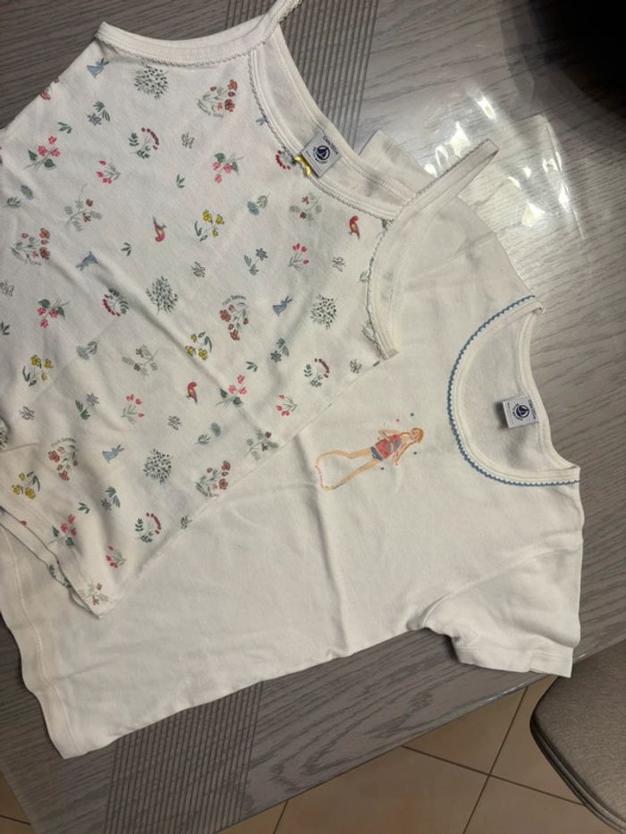 2 maillots de corps fille petit bateau 12 ans - photo numéro 3