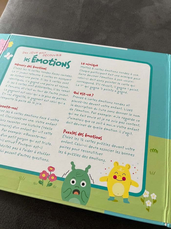 Jeu mon coffret des émotions grund livre memory puzzle - photo numéro 5