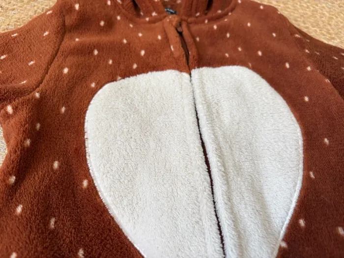 Surpyjama combinaison polaire animal biche Kiabi 3 ans 36 mois - photo numéro 5