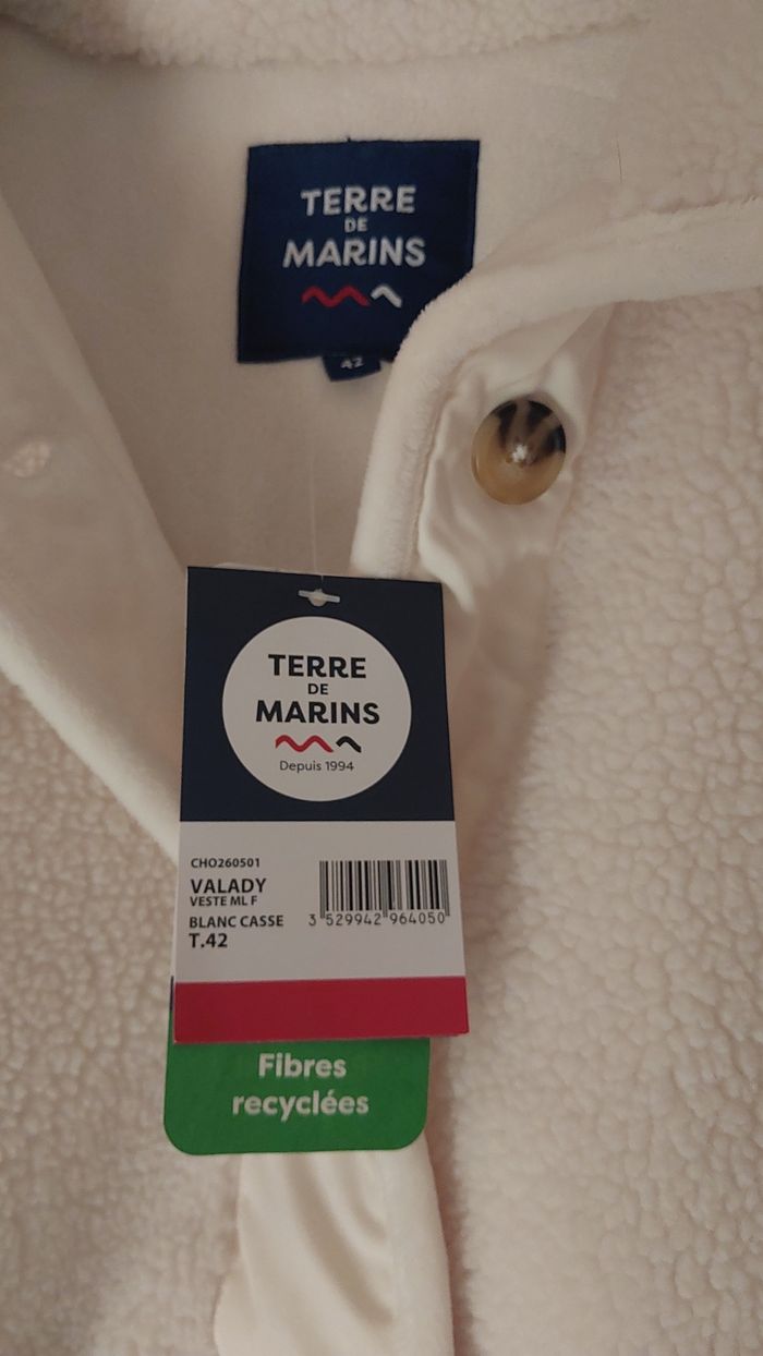 Veste sherpa blanc cassé neuve - photo numéro 5