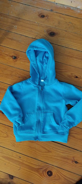 Sweat capuche Tex 2-3 ans bleu
