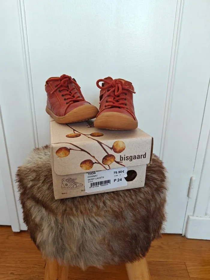 Bottines cognac taille 24