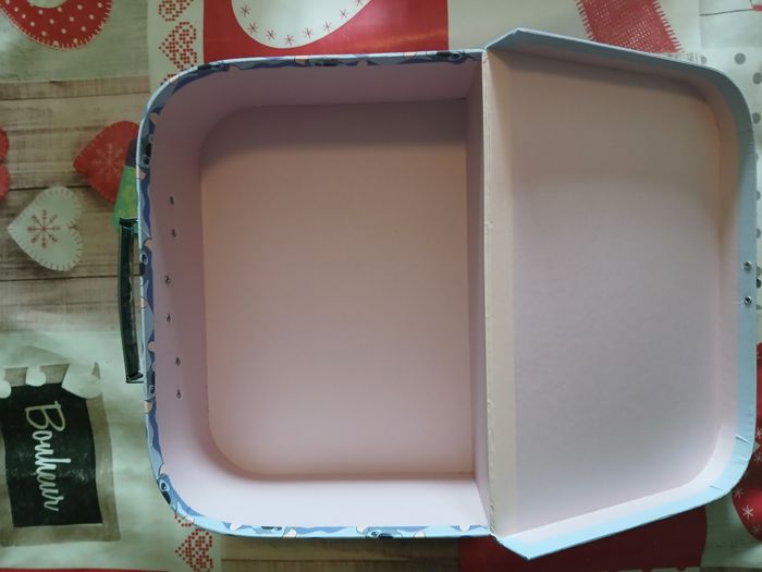 Boite de rangement en carton épais stitch et angel - photo numéro 2