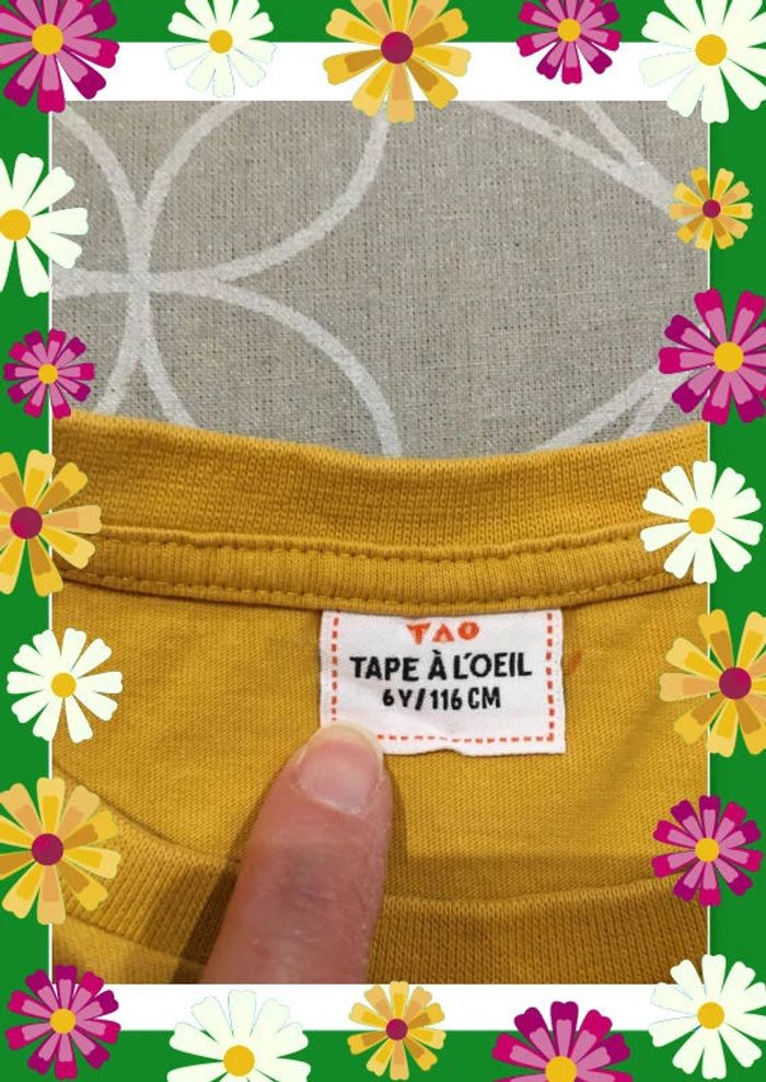 T-shirt moutarde tape à l’œil - photo numéro 3