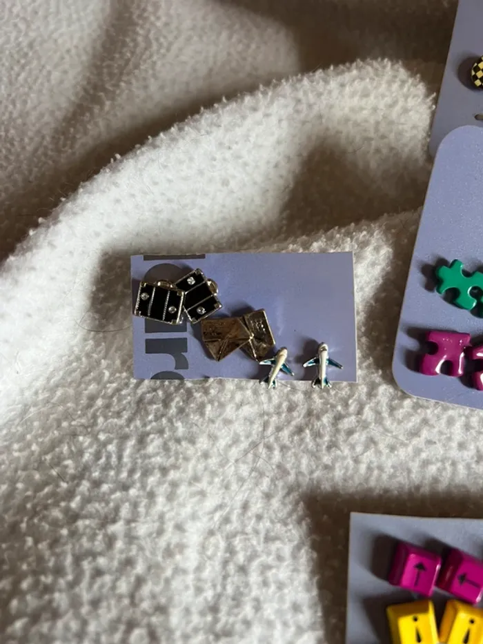 Lot de 67 paires boucles d’oreilles punk voyage noeud rock mignonne - photo numéro 7