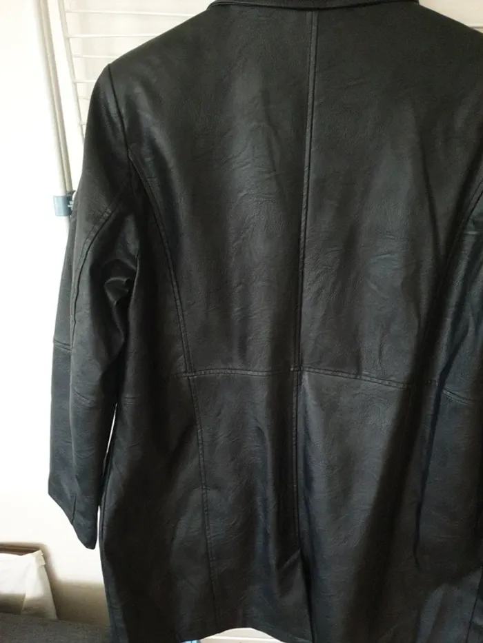Veste longue imitation cuir bon prix - photo numéro 5