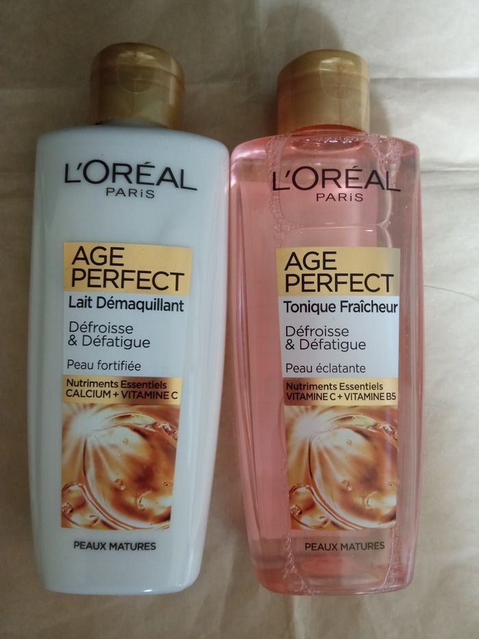 Lait et tonique L'Oréal