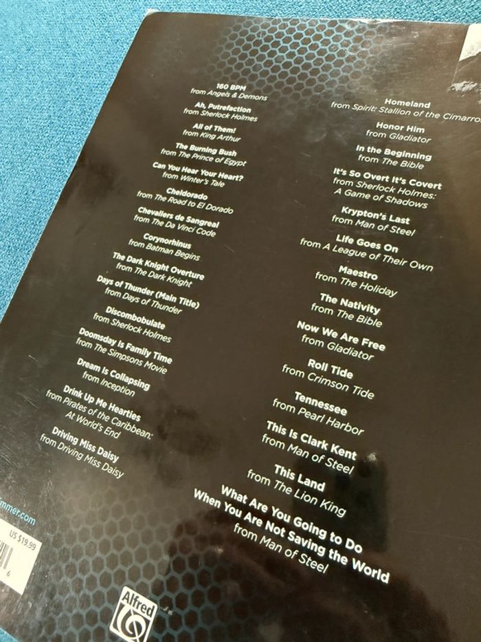 Partition piano musique Hans Zimmer collection Alfred concert notes - photo numéro 2