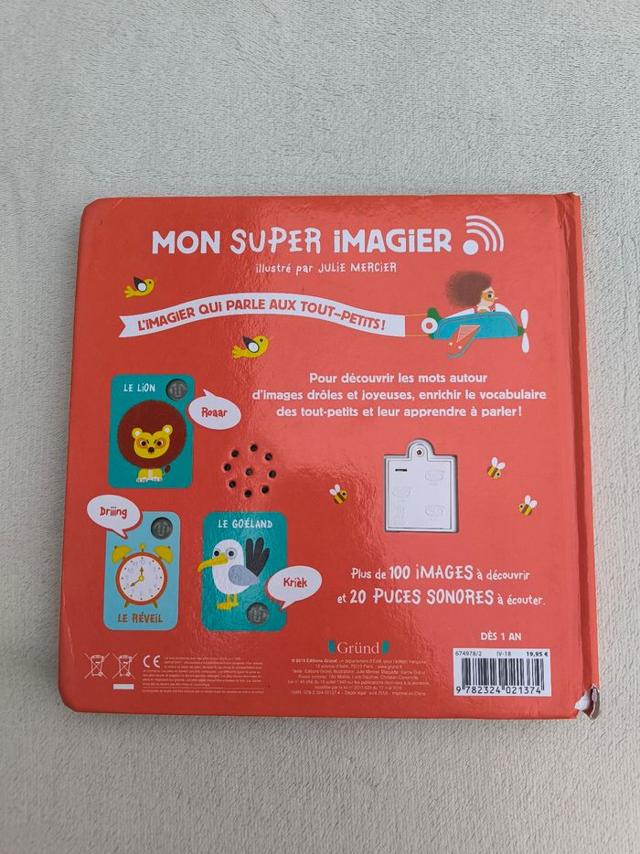 Livre sonore Mon super imagier Gründ - photo numéro 3