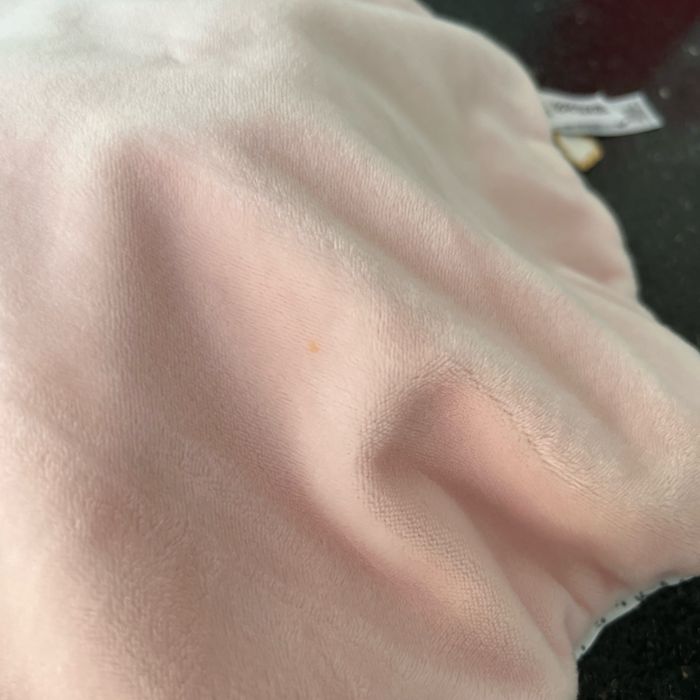 Doudou, plat rond, velours, rose, lapin Kaloo - photo numéro 5