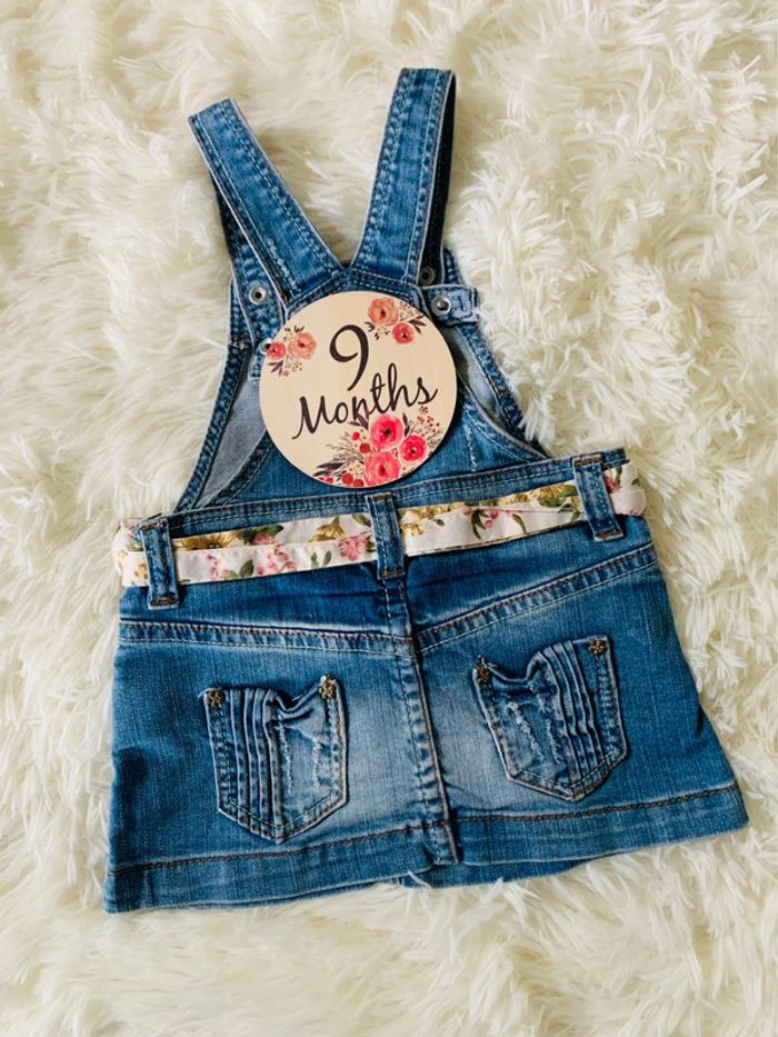 Robe salopette jean Zara 9M - photo numéro 4