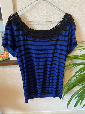 Tunique bleu/noir
