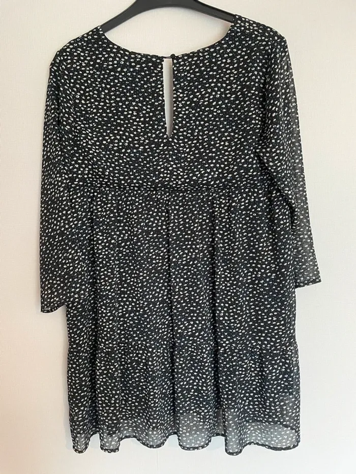 Robe bleu marine à motifs - photo numéro 2