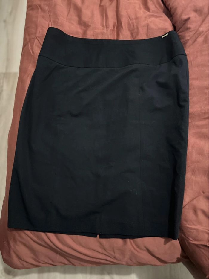 Jupe Tailleur Vintage Noir Taille 42 La City