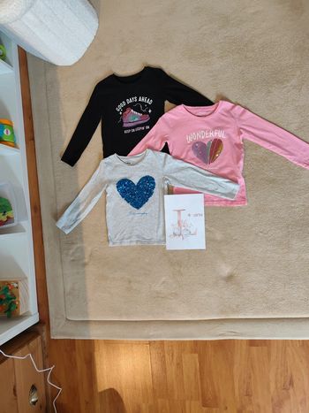 Lot 3 tee-shirts manches longues 4 ans Gémo