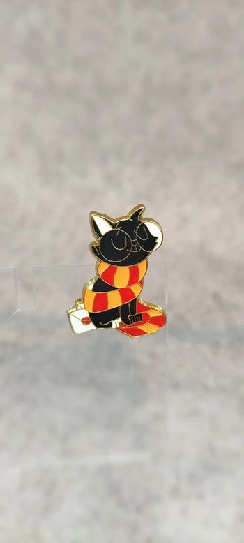 🍄 pin's chat écharpe aux couleurs de griffondor