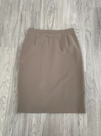 Jupe crayon greige gris beige Damart T40 L