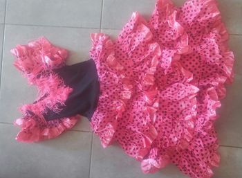 Déguisement Robe salsa Rose à pois