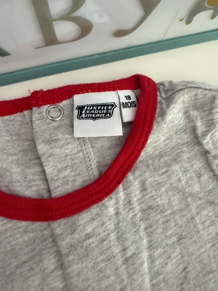 Haut tee shirt manches courtes superman 18 mois - photo numéro 2