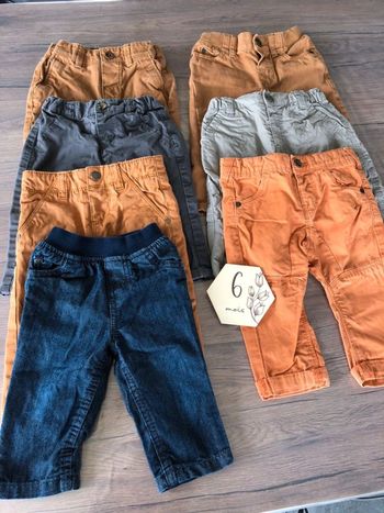 Lot de 7 pantalons taille 6 mois