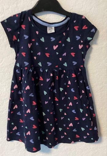 Robe coeurs m.courtes 5 ans