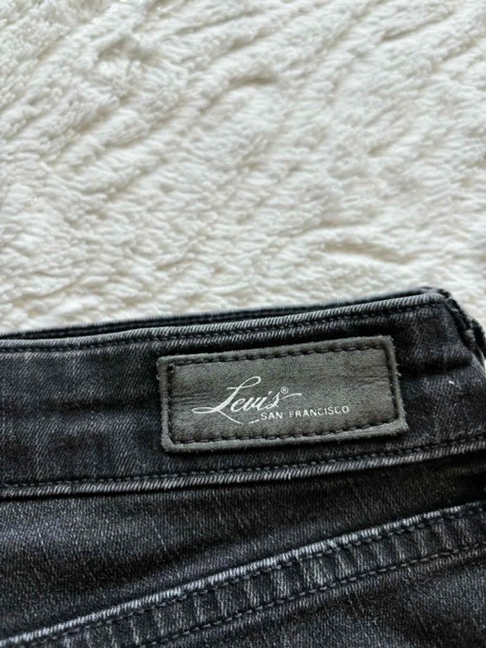 Jean Levi’s femme San Francisco noir gris anthracite demi curve skinny mi taille taille L/40 L32 00s - photo numéro 4