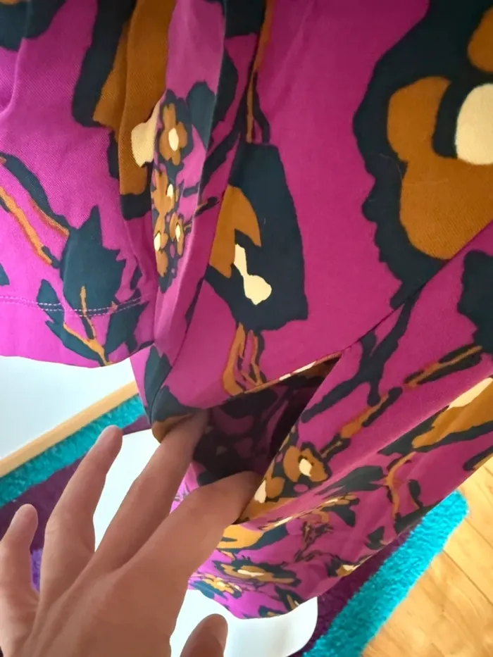 Robe coloré violette neuve avec étiquette taille XS- S zilch - photo numéro 6
