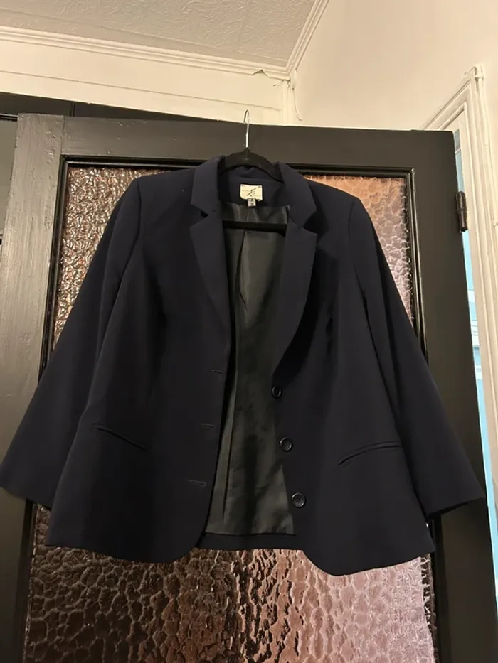 blazer bleu marine - XL - France Rivoire - photo numéro 2