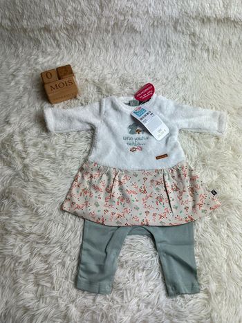 Robe combinaison sucre d’orge taille 3 mois