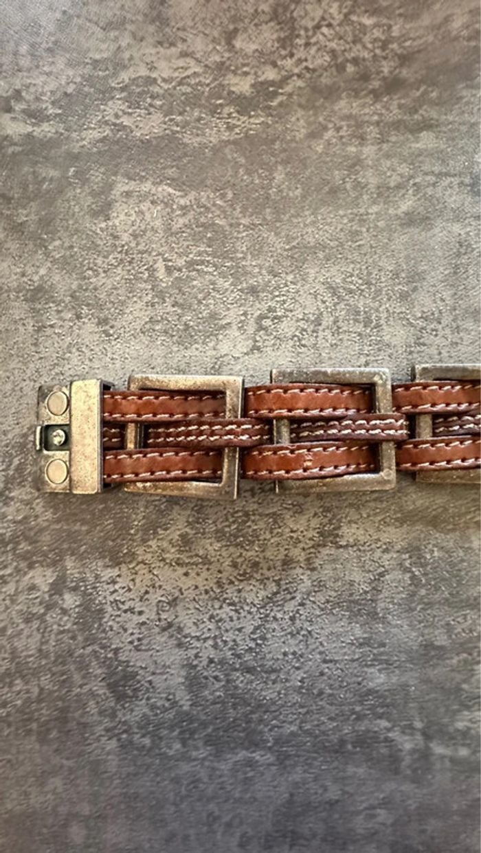 Bracelet cuir aimanté - photo numéro 2