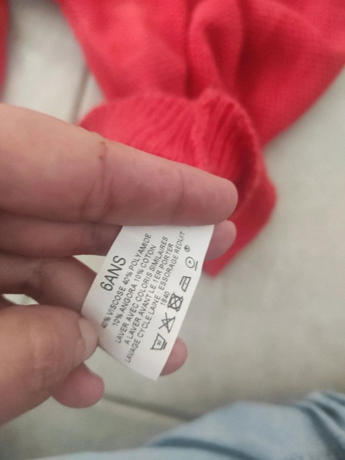 Pull en laine chaud cfk 6 ans - photo numéro 3