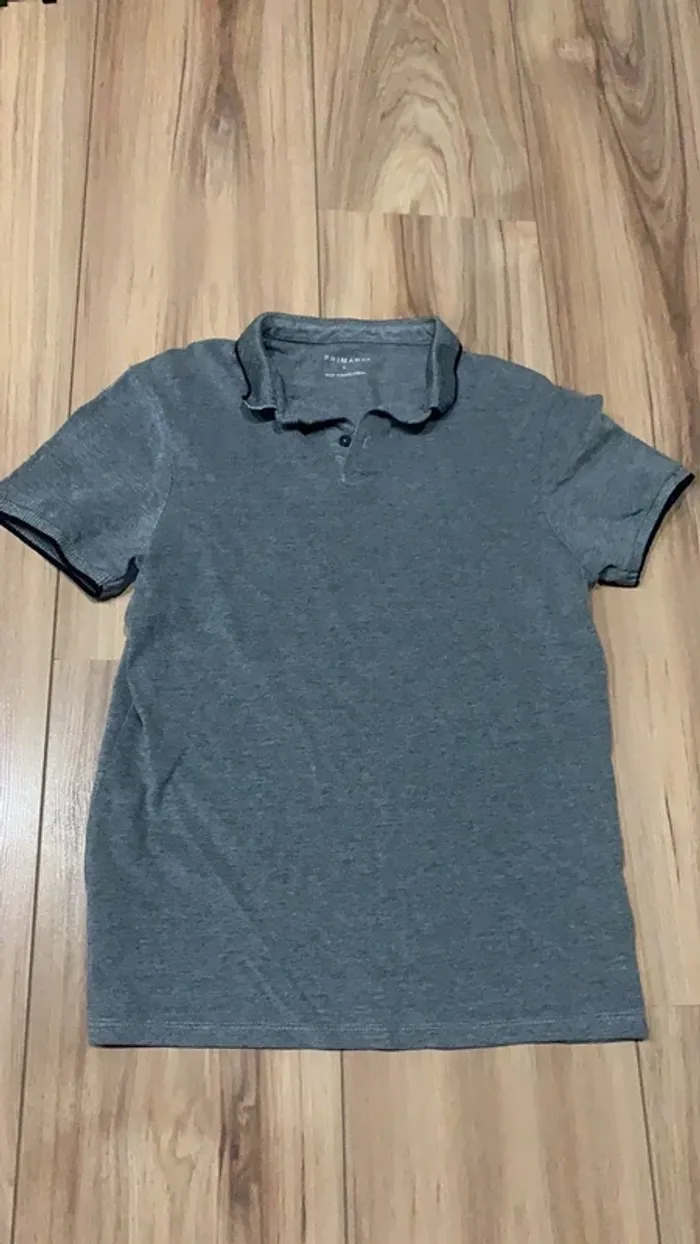 Polo homme gris