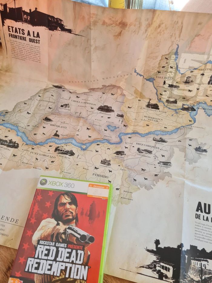X box 360 - Red dead rédemption avec carte