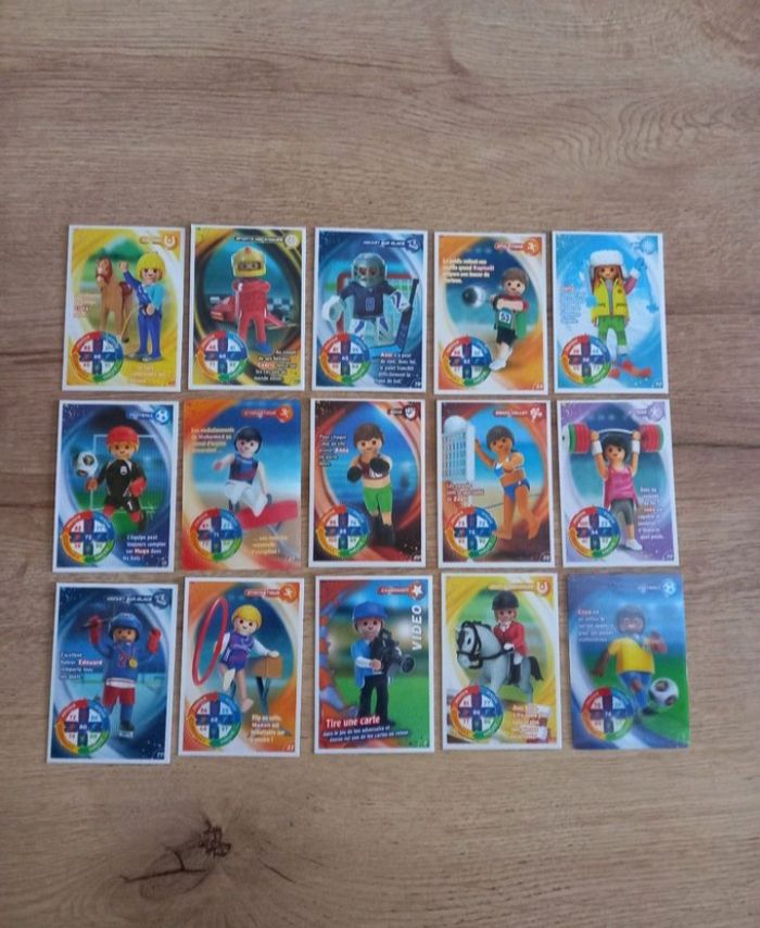 Cartes " Playmobiles  " 15 cartes.