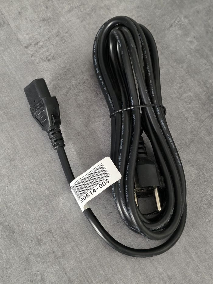 🔌 Câble d’alimentation secteur type C13 – 2 broches mâle vers IEC C13 femelle - photo numéro 2