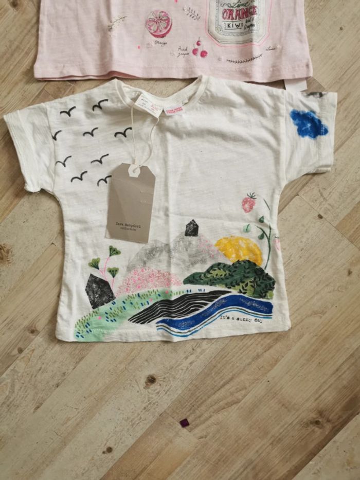 T-shirts Zara 9-12 mois - photo numéro 2