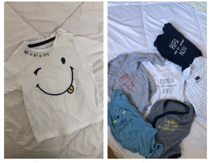 Lot vêtements 6 mois  ( 16 articles )