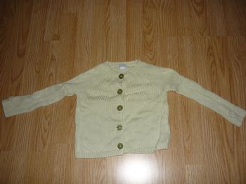 gilet vert  obaibi 3 ans