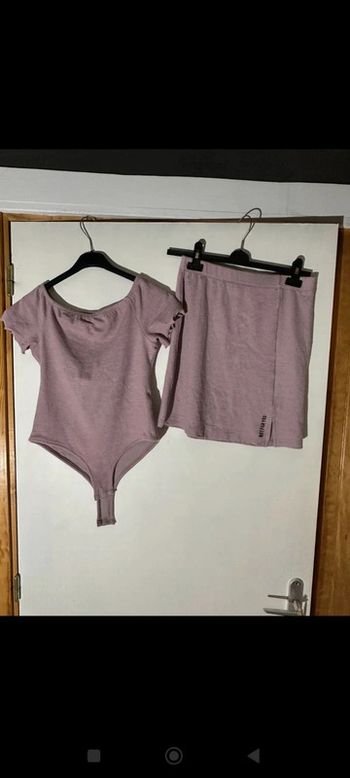 Ensemble body jupe femme