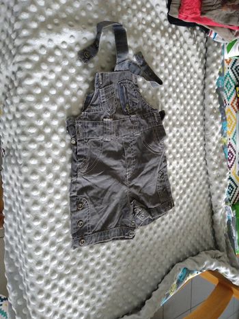 Salopette short grain de blé 3 mois