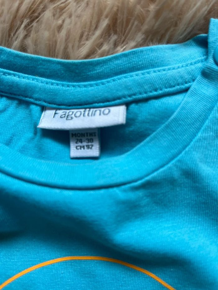 T-shirt manches courtes bleu - photo numéro 3