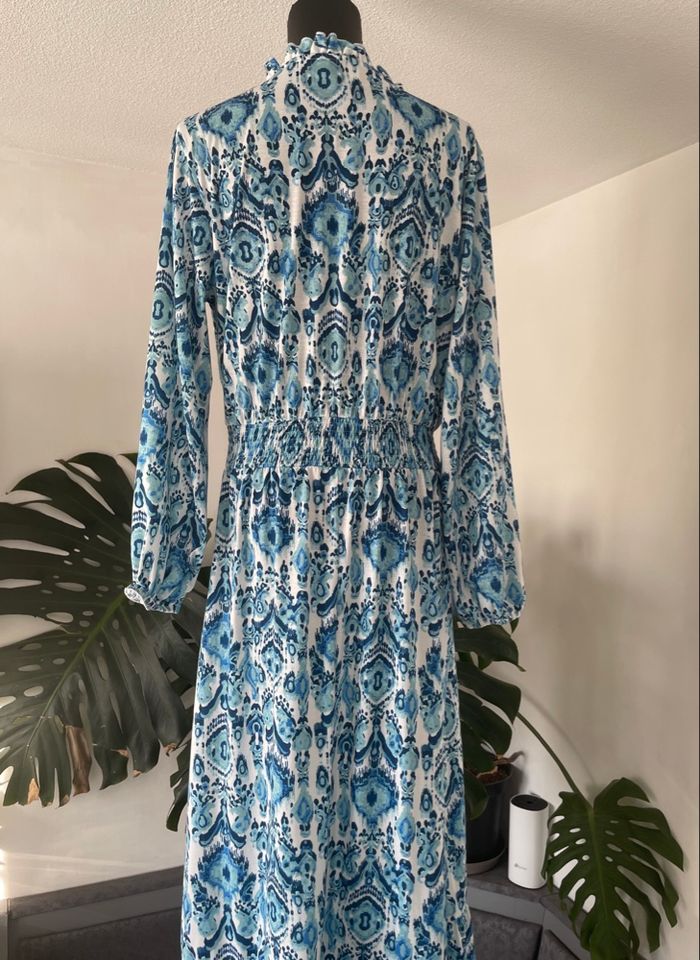 Robe longue imprimé bleu – Bonprix – Taille 42/44 (neuve sans étiquette) - photo numéro 6