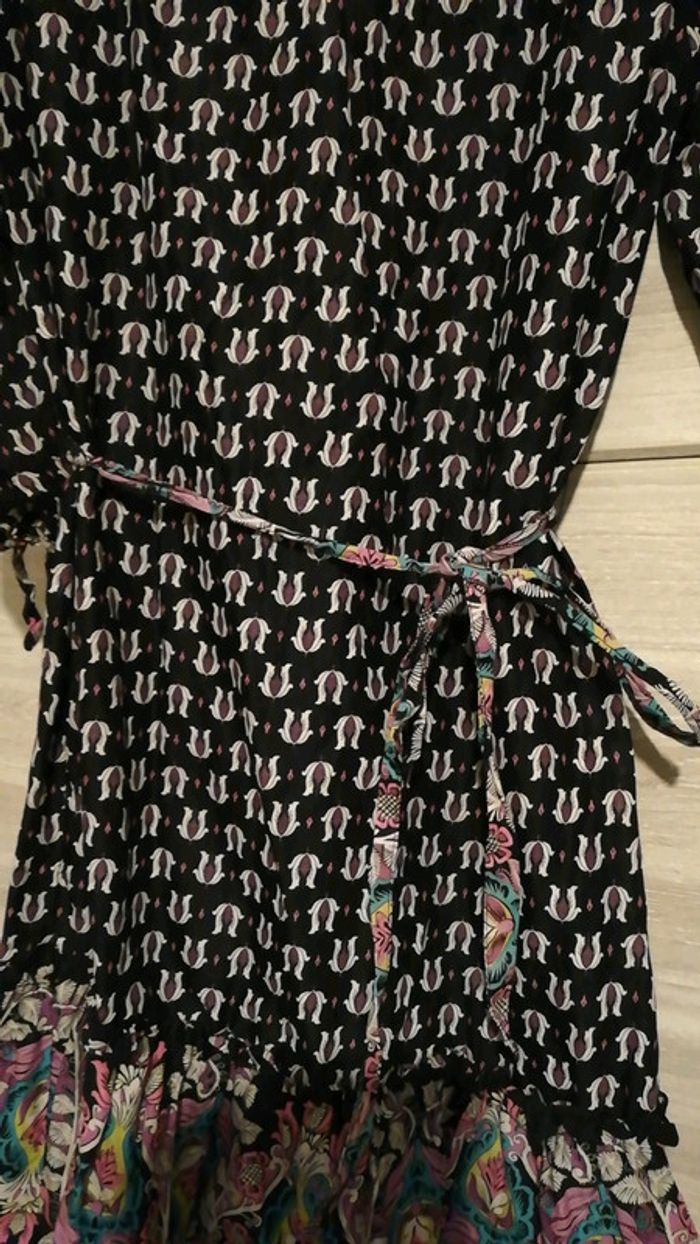 Robe lègere noir rose - photo numéro 5