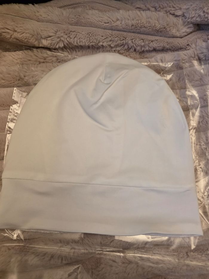 Bonnet sous voile blanc soie de murier - photo numéro 3